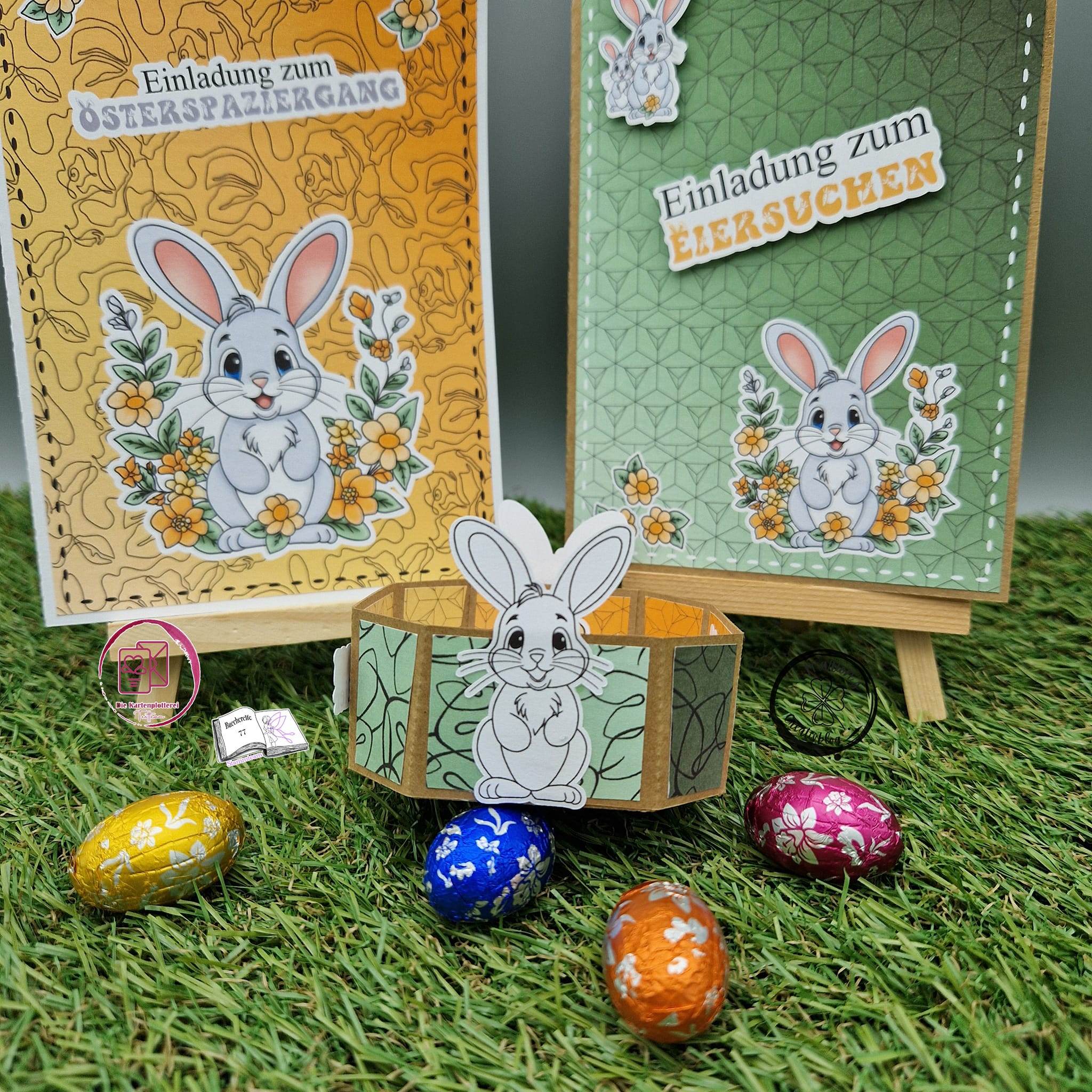 Digiset Frühlingshasi, Plotten, Sublimation, Drucken, Digistamp - Sewando