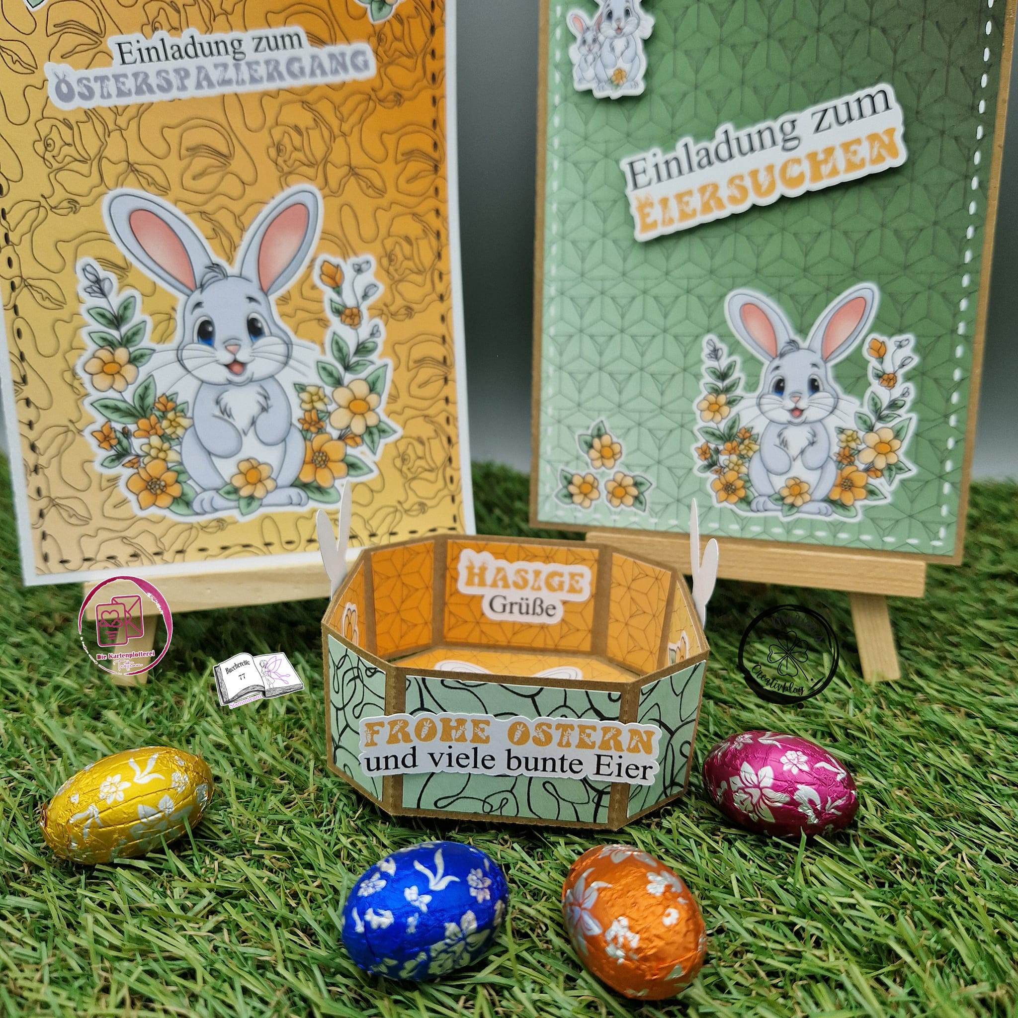 Digiset Frühlingshasi, Plotten, Sublimation, Drucken, Digistamp - Sewando