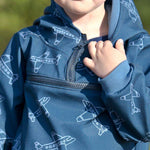 Big Herbstwind & Frühlingssonne Anorak, Windbreaker, Drüberzieh-Hoodie für 105cm-140cm Körpergröße - Sewando