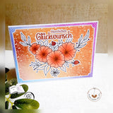 Digiset Blütengesteck, Digistamp, Digipaper, Plotterdatei, Sublimation, Druck - Sewando