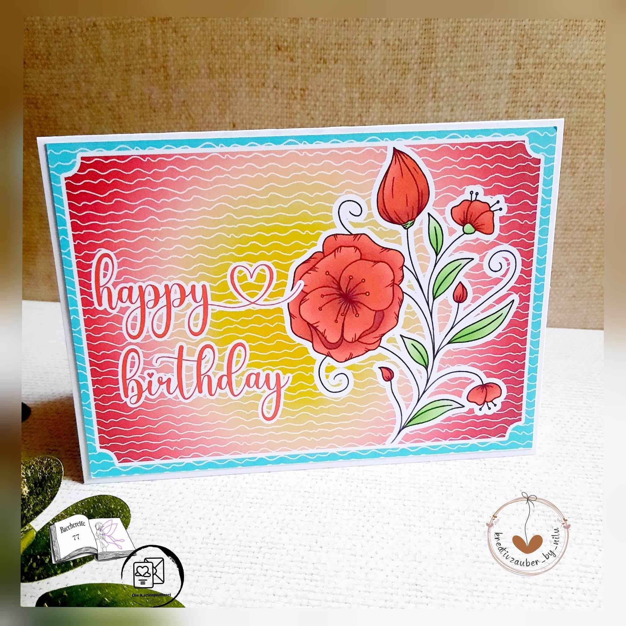 Digiset und Plott Blumenast, Plotterdatei, Sublimation, Digistamp, Digipaper - Sewando