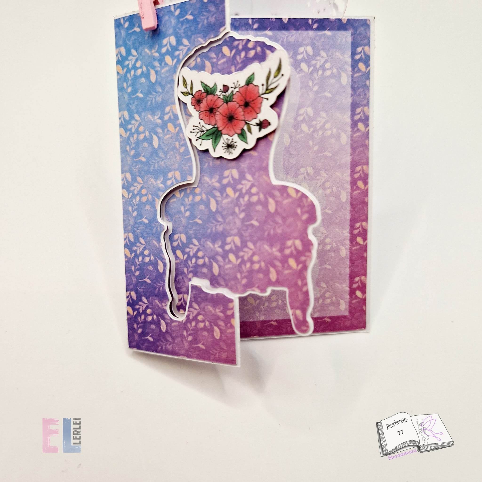 Digiset Blütengesteck, Digistamp, Digipaper, Plotterdatei, Sublimation, Druck - Sewando