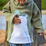 Big Herbstwind & Frühlingssonne Anorak, Windbreaker, Drüberzieh-Hoodie für 105cm-140cm Körpergröße - Sewando