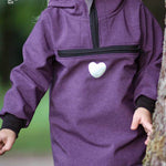 Big Herbstwind & Frühlingssonne Anorak, Windbreaker, Drüberzieh-Hoodie für 105cm-140cm Körpergröße - Sewando