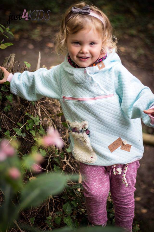 Big Herbstwind & Frühlingssonne Anorak, Windbreaker, Drüberzieh-Hoodie für 105cm-140cm Körpergröße - Sewando