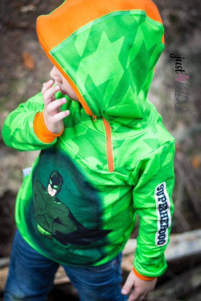 Big Swoodie Troyer, Hoodie, Knopfpullover für 105cm-140cm Körpergröße - Sewando