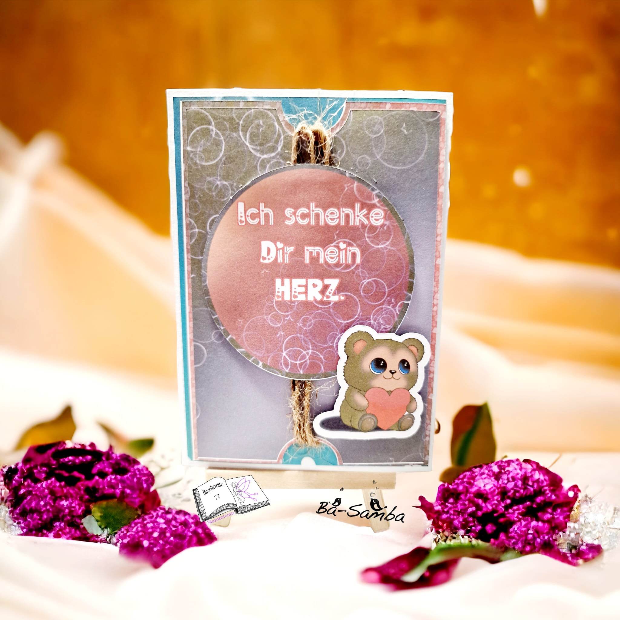 Digiset Herzteddy, Plotten, Sublimation, Drucken, Digistamp - Sewando