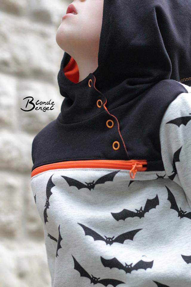 Big Herbstwind & Frühlingssonne Anorak, Windbreaker, Drüberzieh-Hoodie für 105cm-140cm Körpergröße - Sewando