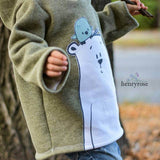 Big Herbstwind & Frühlingssonne Anorak, Windbreaker, Drüberzieh-Hoodie für 105cm-140cm Körpergröße - Sewando