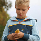 Big Swoodie Troyer, Hoodie, Knopfpullover für 105cm-140cm Körpergröße - Sewando