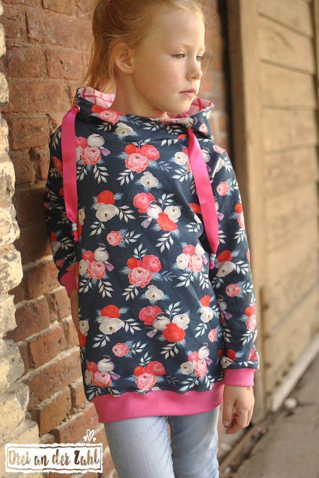 Big Swoodie Troyer, Hoodie, Knopfpullover für 105cm-140cm Körpergröße - Sewando