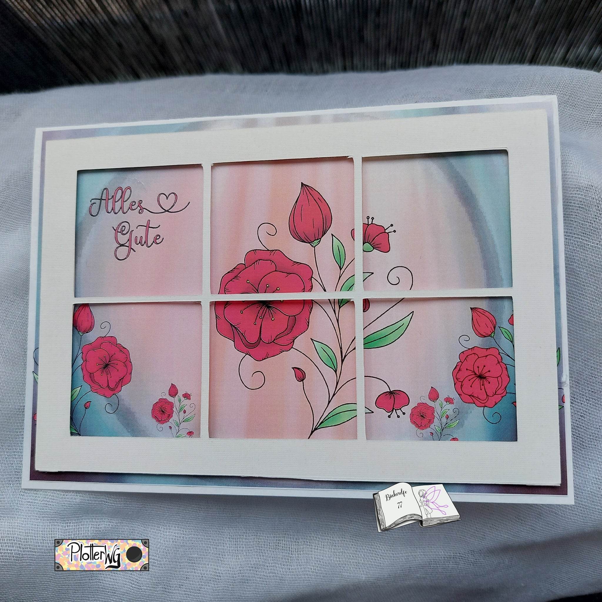 Digiset und Plott Blumenast, Plotterdatei, Sublimation, Digistamp, Digipaper - Sewando