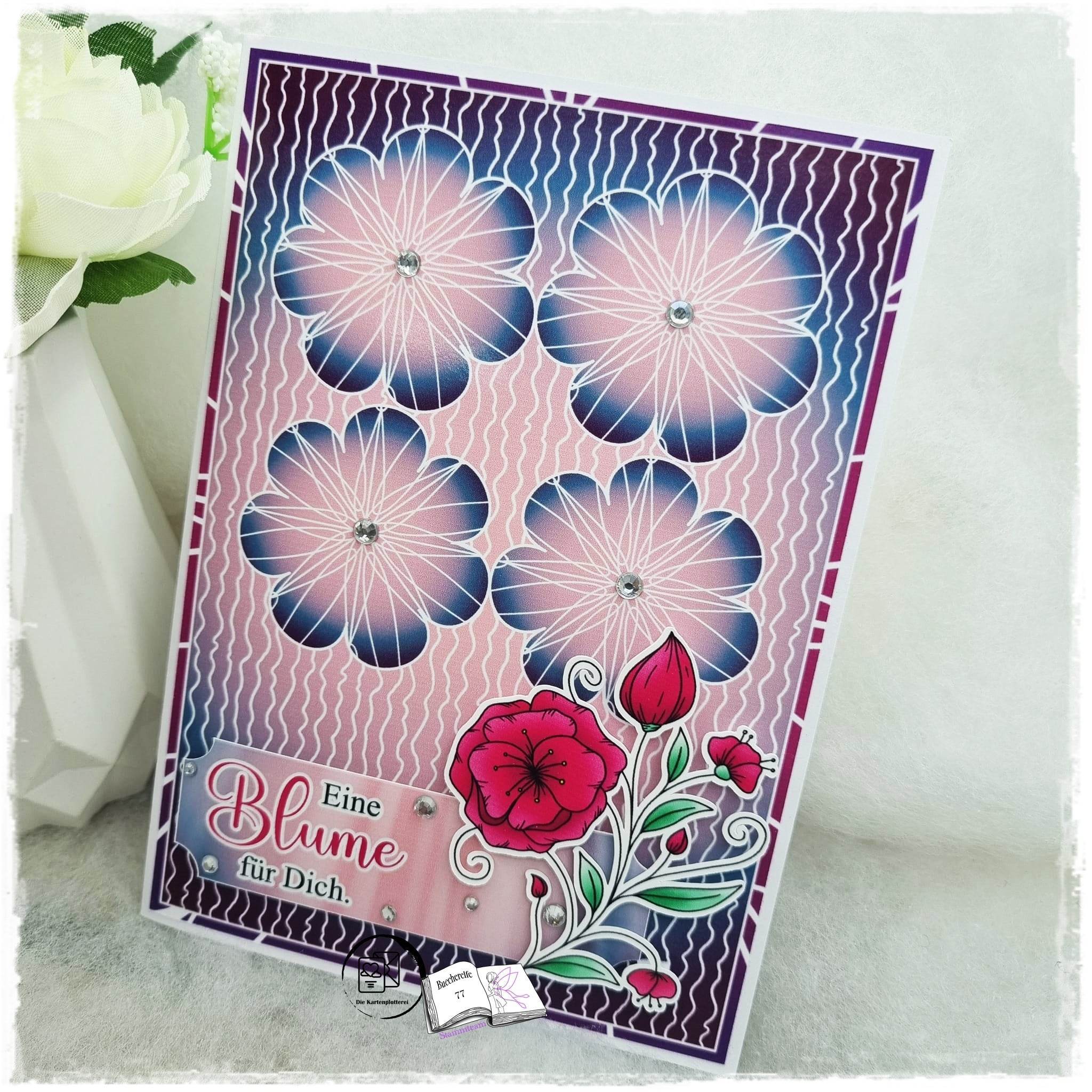 Digiset und Plott Blumenast, Plotterdatei, Sublimation, Digistamp, Digipaper - Sewando