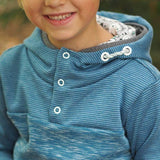 Big Swoodie Troyer, Hoodie, Knopfpullover für 105cm-140cm Körpergröße - Sewando