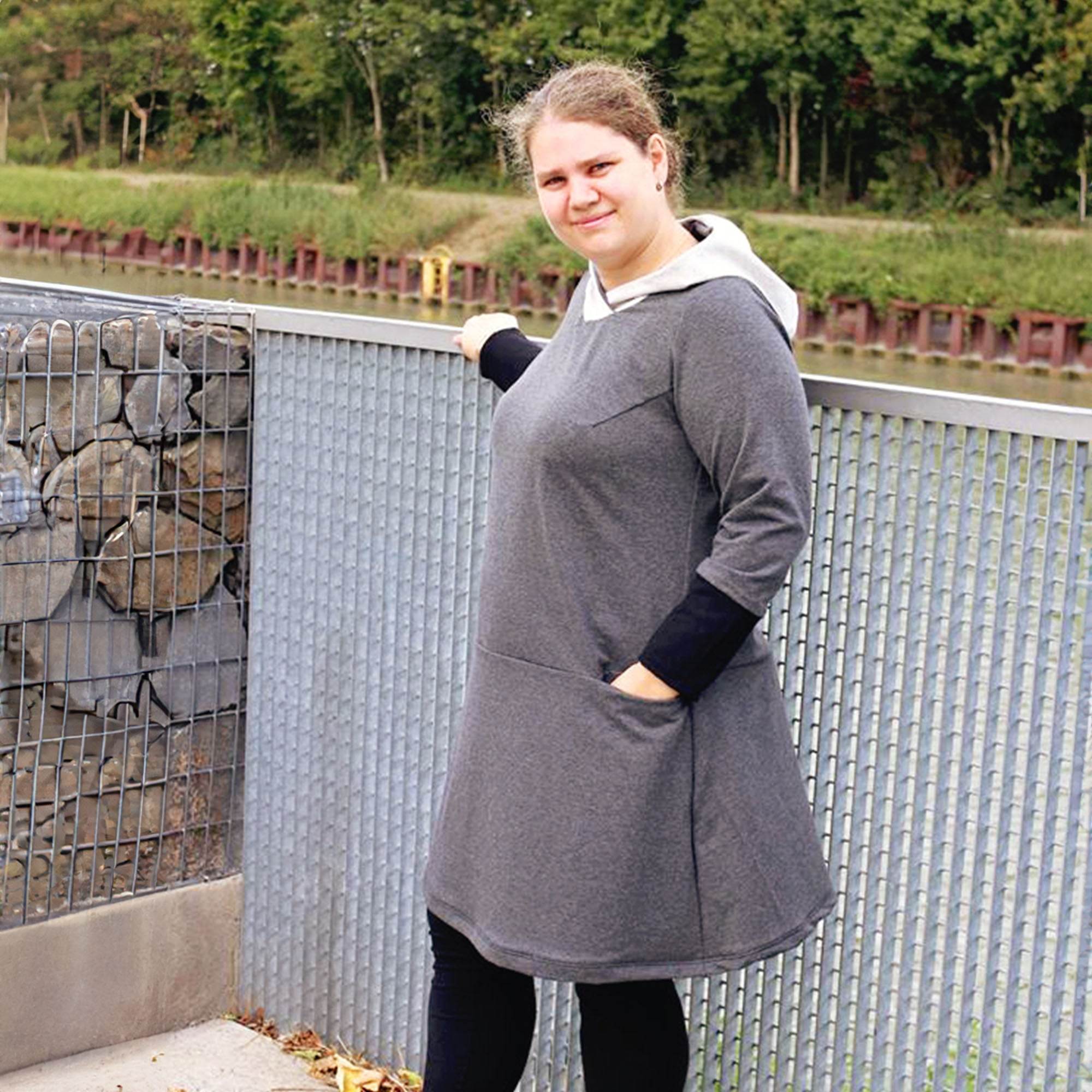 Schnittmuster Sweatkleid Aito - Größe 32 - 60 - Sewando