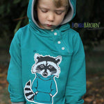 Big Swoodie Troyer, Hoodie, Knopfpullover für 105cm-140cm Körpergröße - Sewando