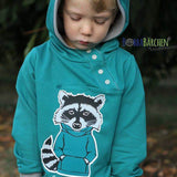 Big Swoodie Troyer, Hoodie, Knopfpullover für 105cm-140cm Körpergröße - Sewando