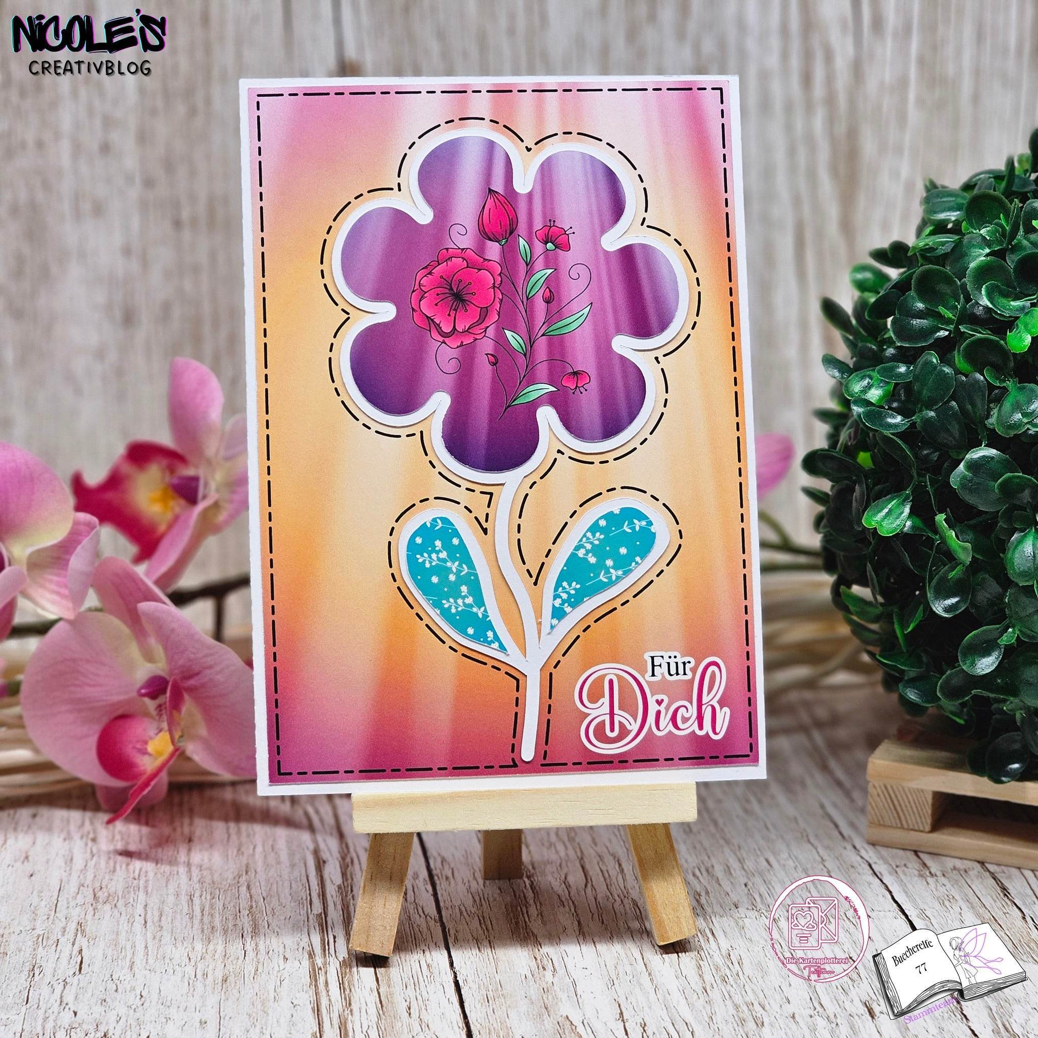 Digiset und Plott Blumenast, Plotterdatei, Sublimation, Digistamp, Digipaper - Sewando
