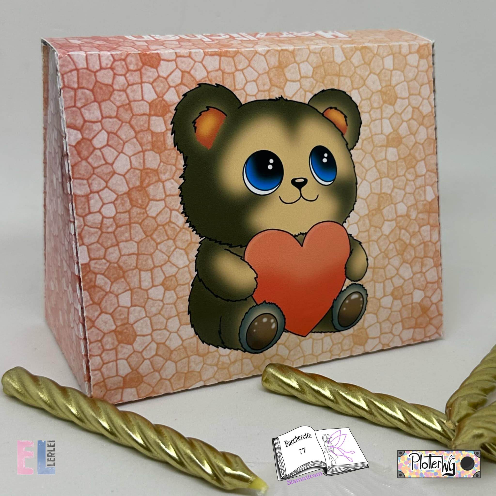 Digiset Herzteddy, Plotten, Sublimation, Drucken, Digistamp - Sewando