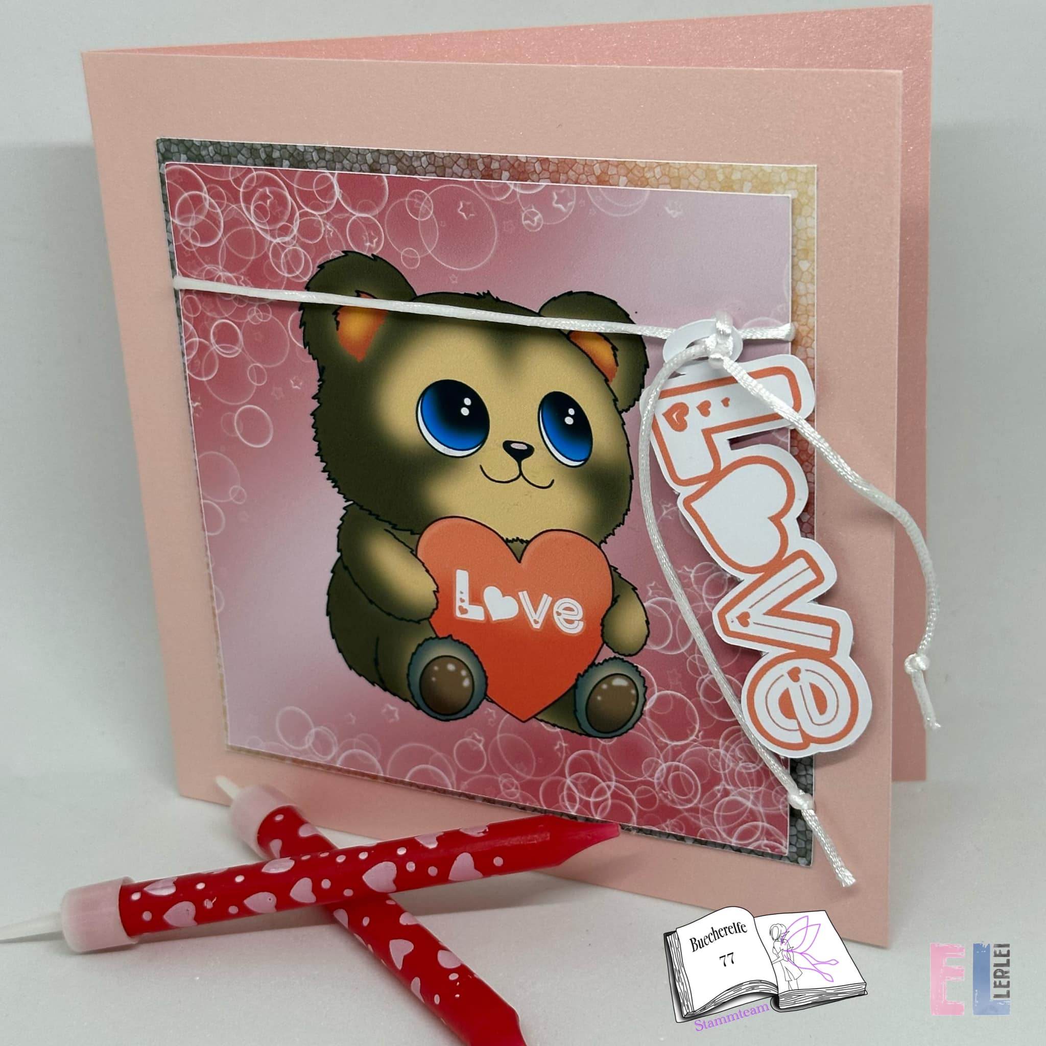 Digiset Herzteddy, Plotten, Sublimation, Drucken, Digistamp - Sewando