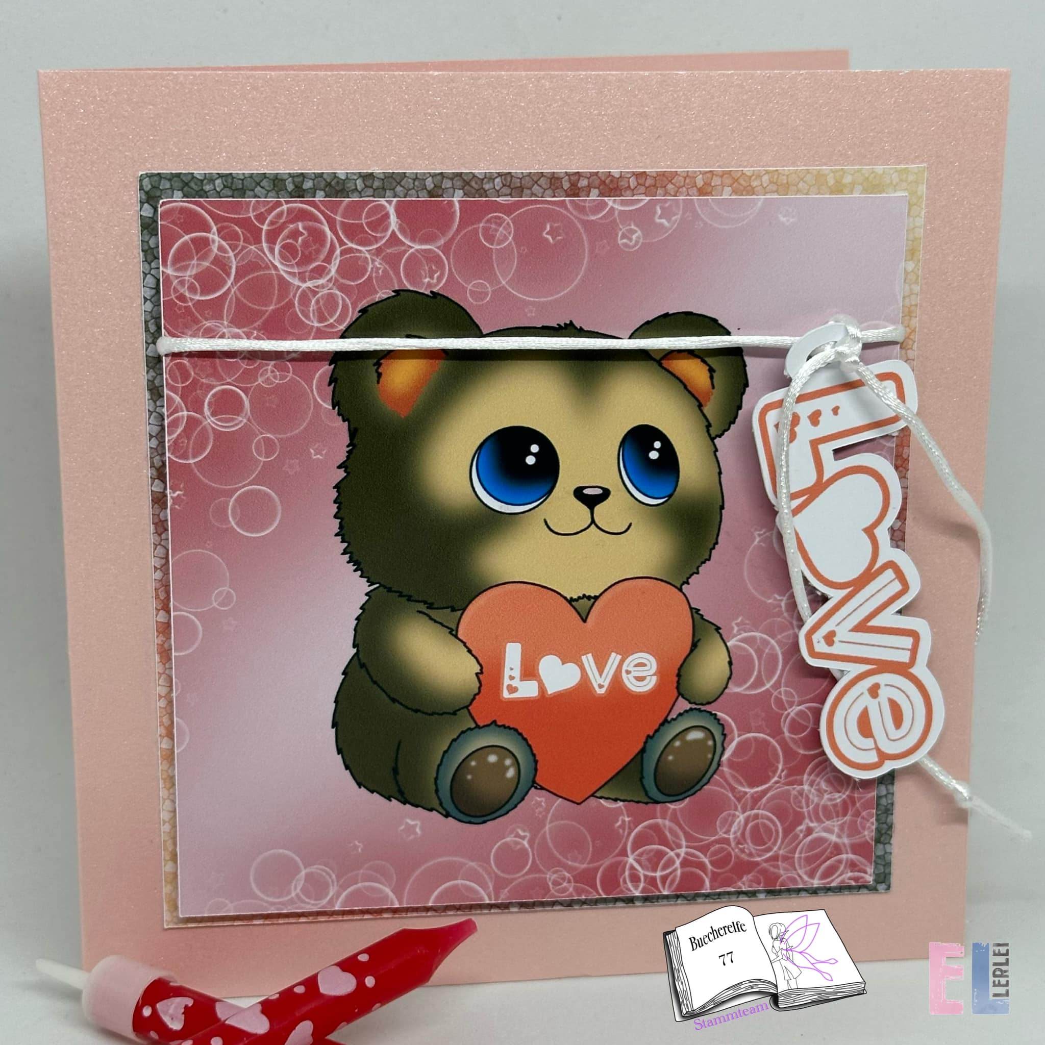 Digiset Herzteddy, Plotten, Sublimation, Drucken, Digistamp - Sewando