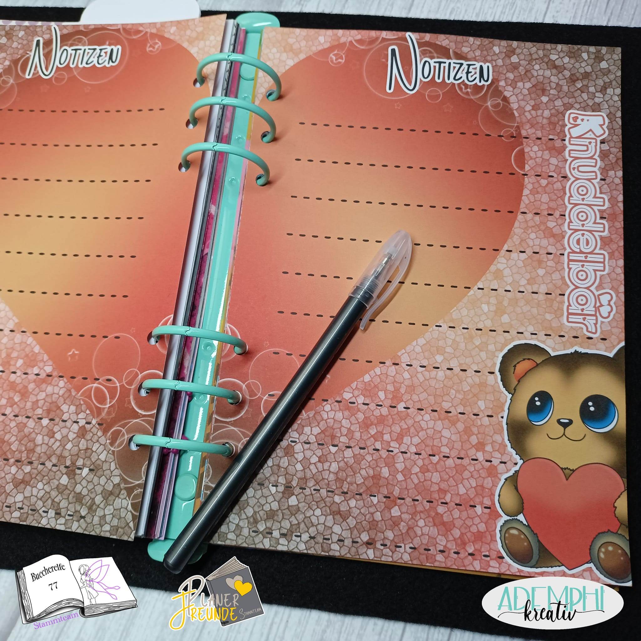 Digiset Herzteddy, Plotten, Sublimation, Drucken, Digistamp - Sewando