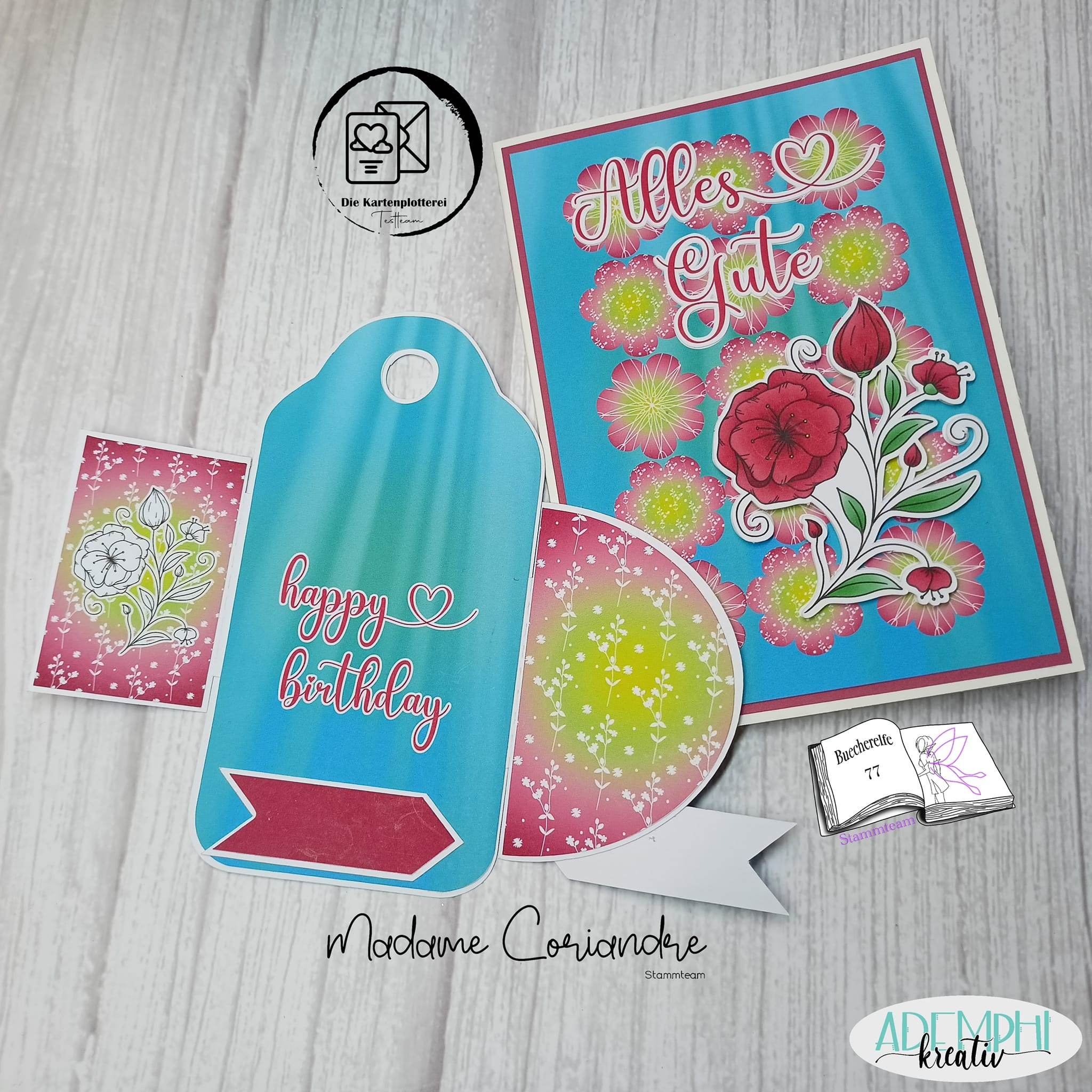 Digiset und Plott Blumenast, Plotterdatei, Sublimation, Digistamp, Digipaper - Sewando