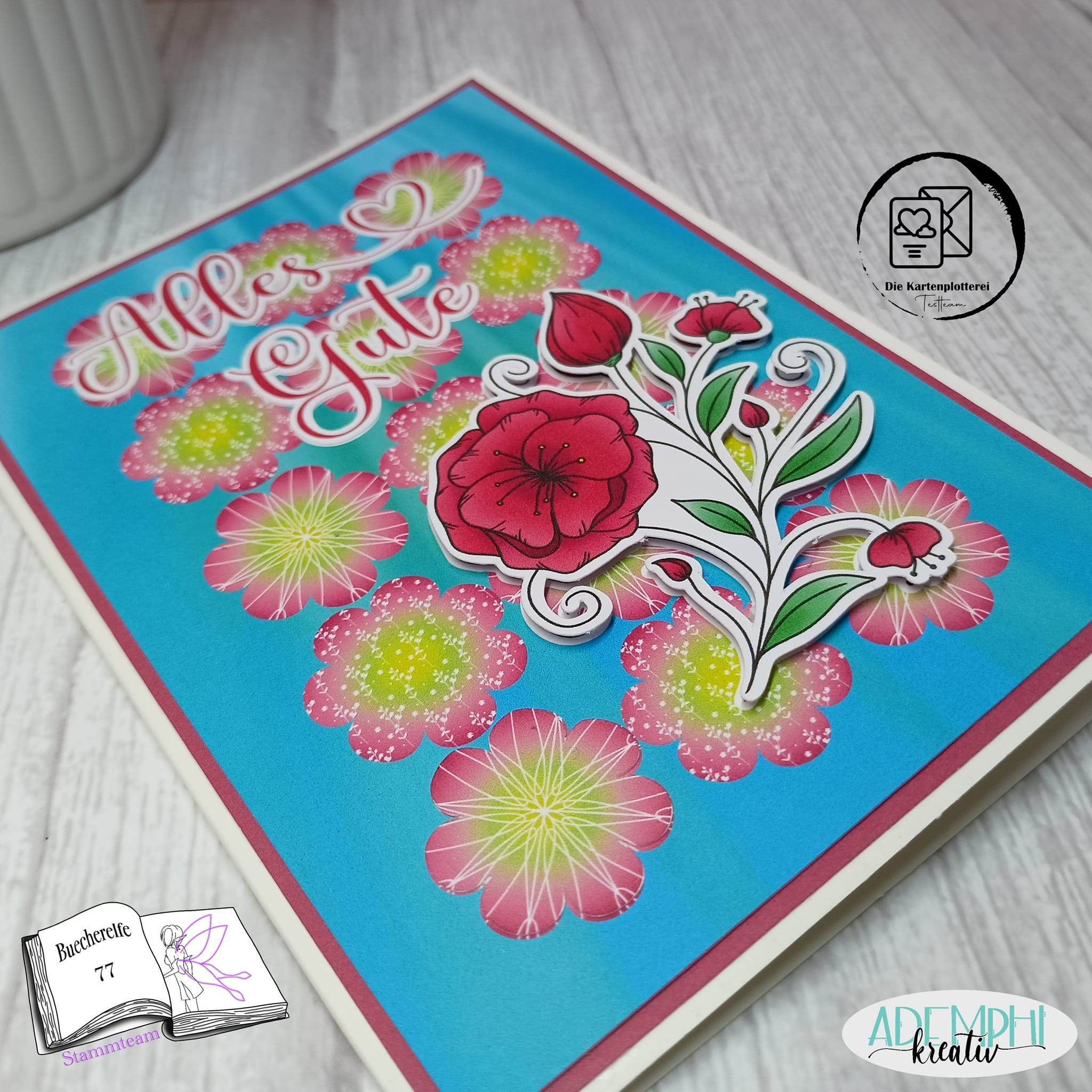 Digiset und Plott Blumenast, Plotterdatei, Sublimation, Digistamp, Digipaper - Sewando