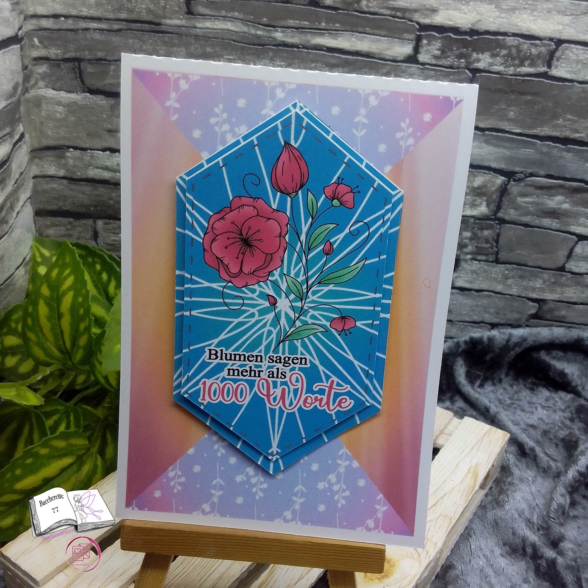 Digiset und Plott Blumenast, Plotterdatei, Sublimation, Digistamp, Digipaper - Sewando