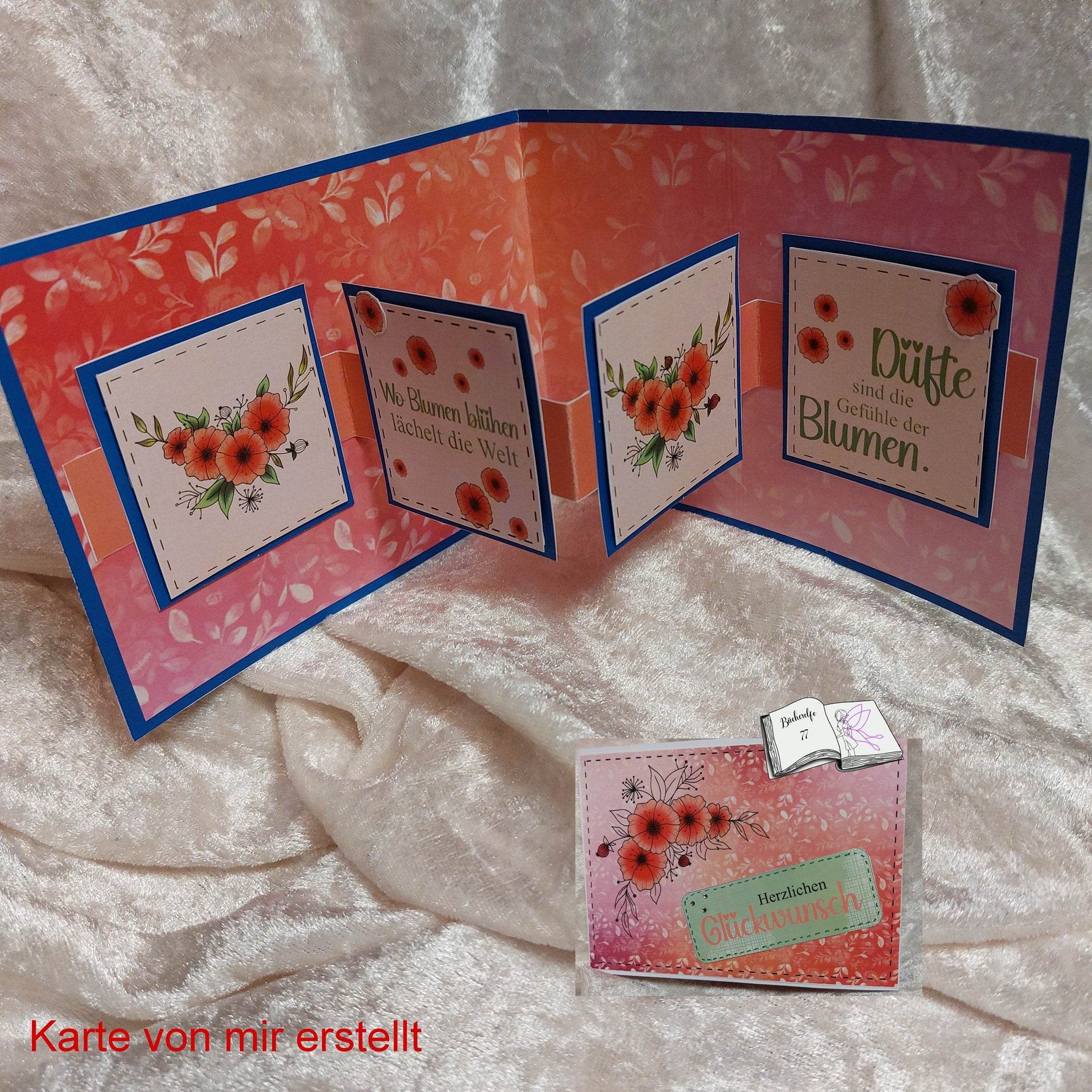 Digiset Blütengesteck, Digistamp, Digipaper, Plotterdatei, Sublimation, Druck - Sewando