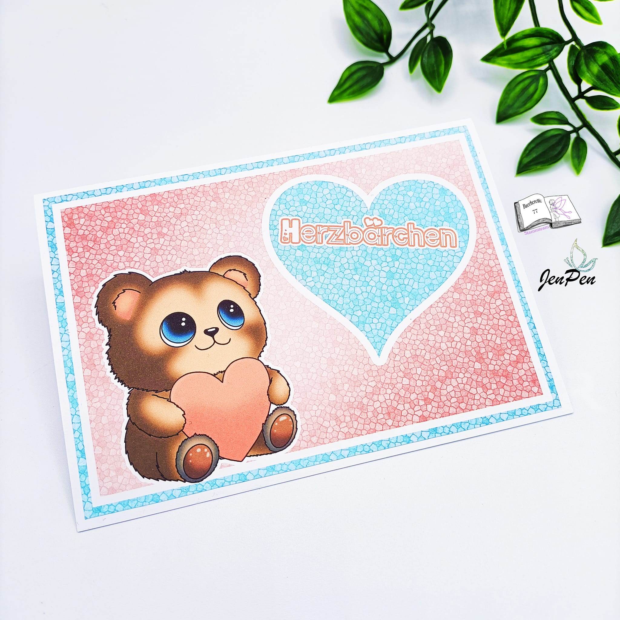 Digiset Herzteddy, Plotten, Sublimation, Drucken, Digistamp - Sewando