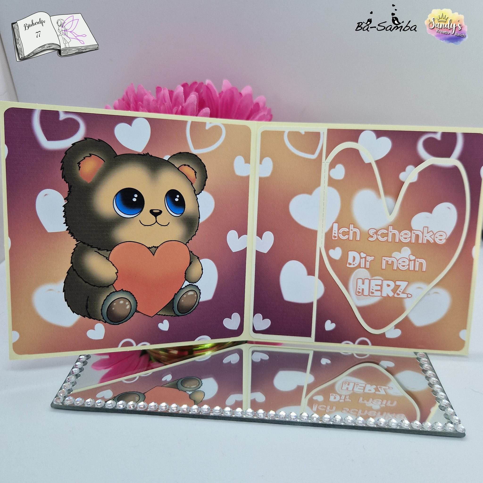 Digiset Herzteddy, Plotten, Sublimation, Drucken, Digistamp - Sewando