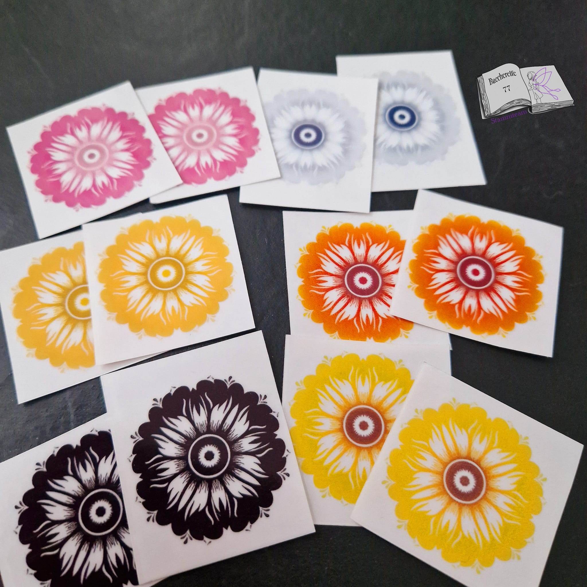 Plotterdatei Sonnenblumenmandala, Sublimation, Digistamp, Digipaper - Sewando