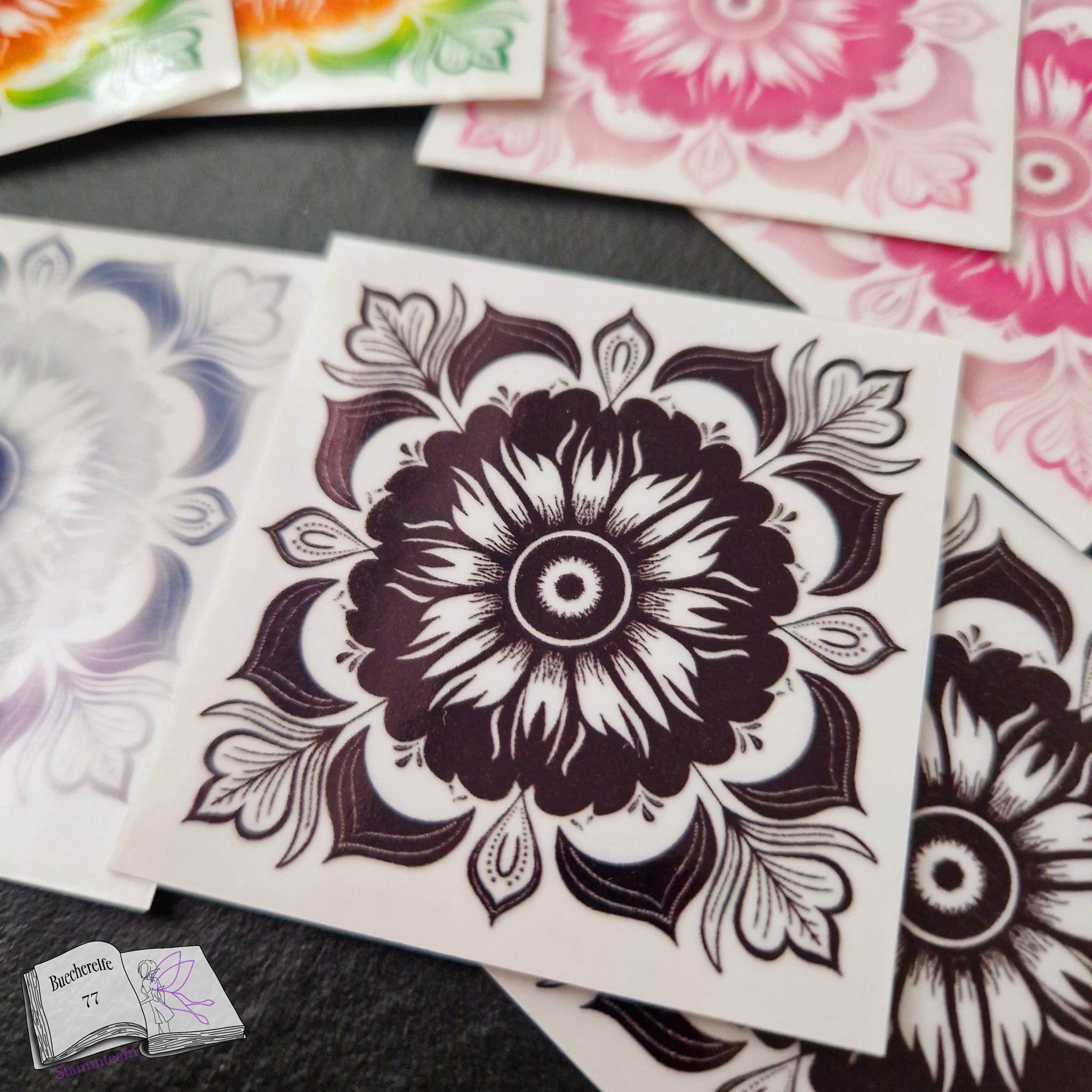 Plotterdatei Sonnenblumenmandala, Sublimation, Digistamp, Digipaper - Sewando