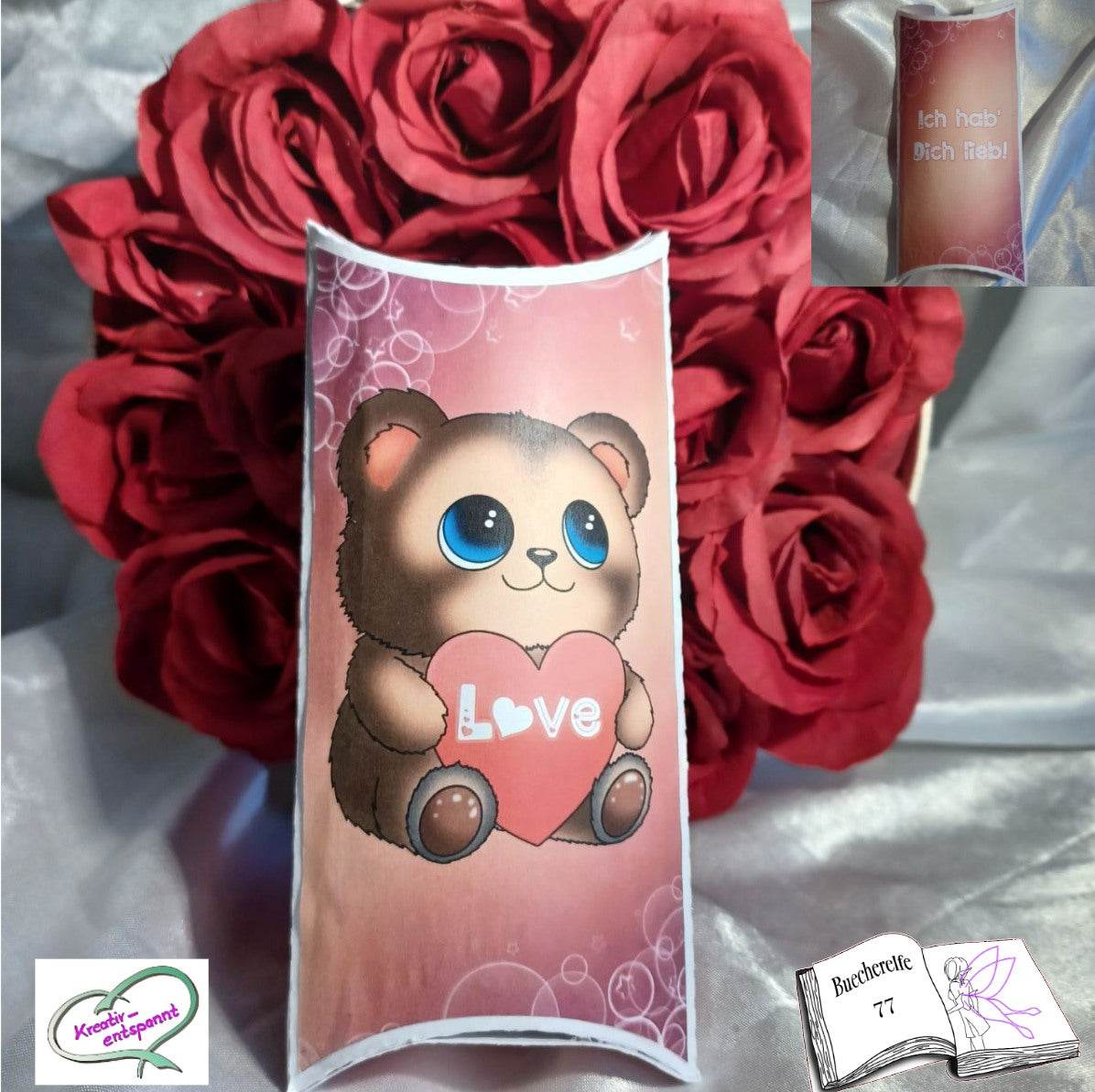Digiset Herzteddy, Plotten, Sublimation, Drucken, Digistamp - Sewando