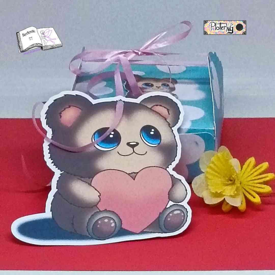 Digiset Herzteddy, Plotten, Sublimation, Drucken, Digistamp - Sewando
