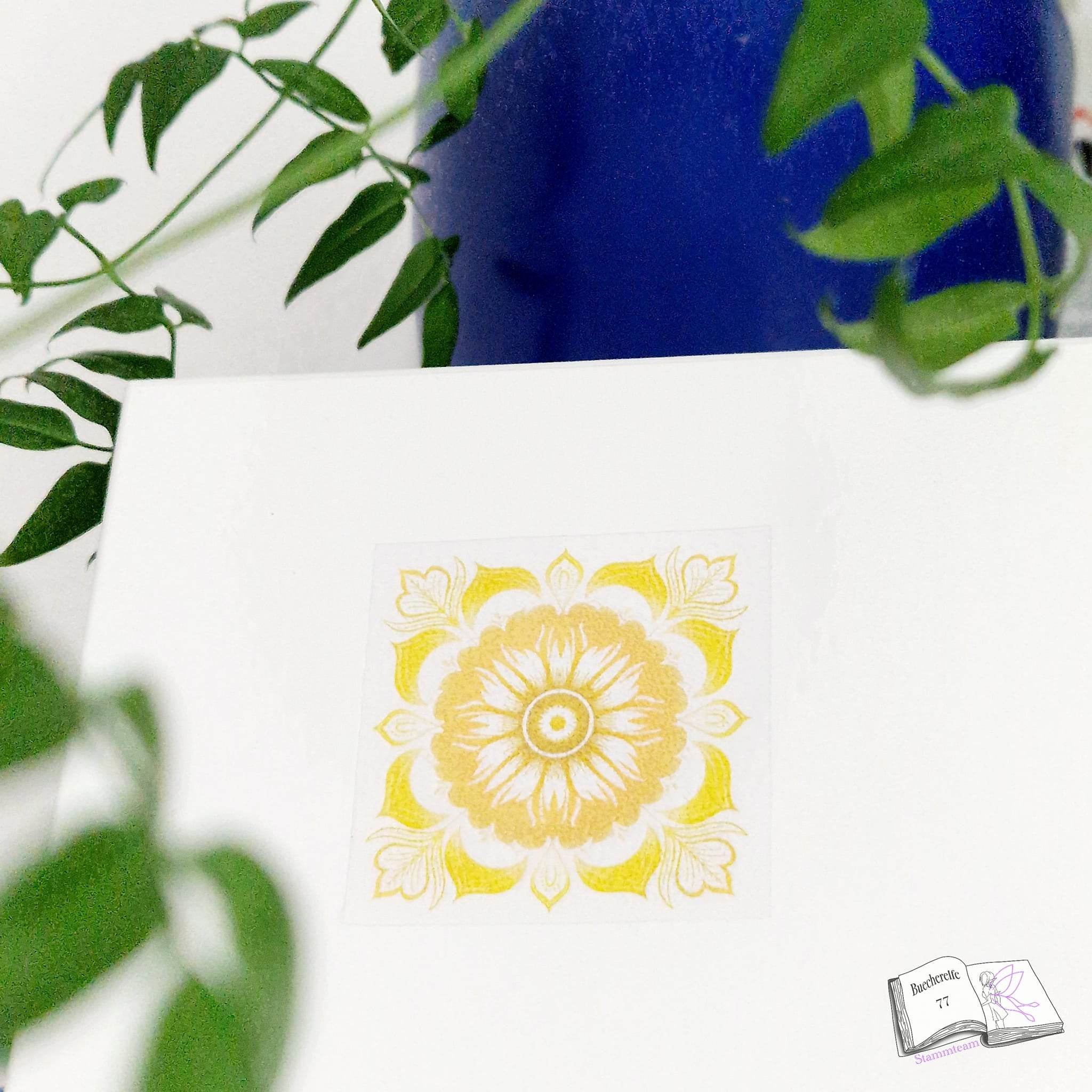 Plotterdatei Sonnenblumenmandala, Sublimation, Digistamp, Digipaper - Sewando