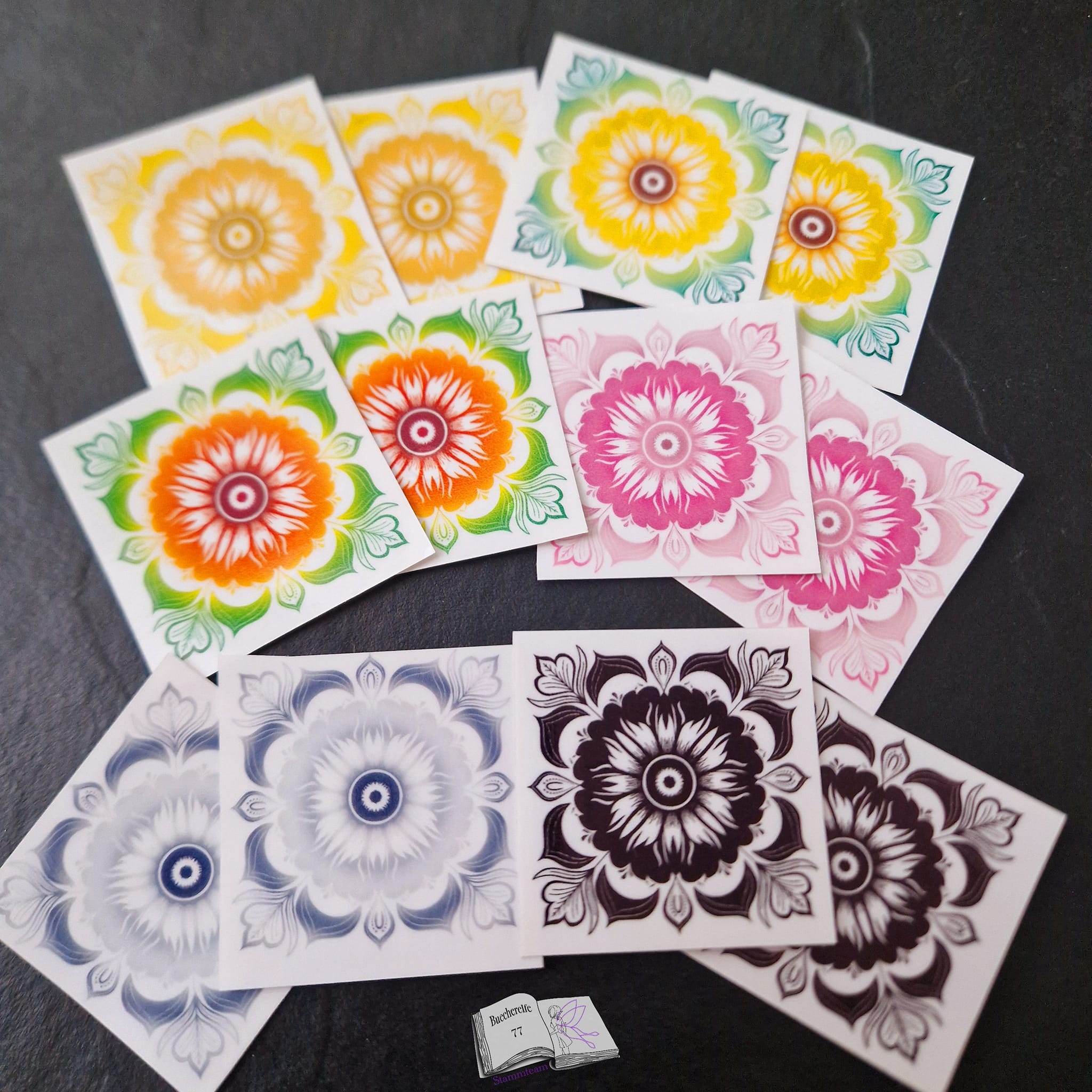 Plotterdatei Sonnenblumenmandala, Sublimation, Digistamp, Digipaper - Sewando
