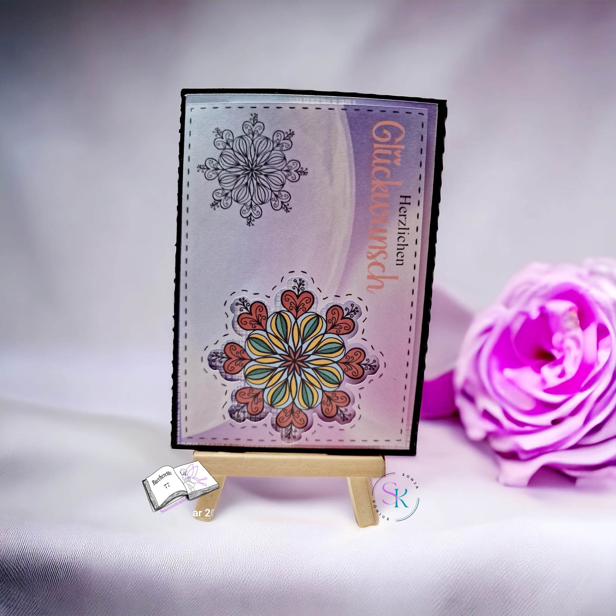 Digistamp Herz Mandala, Plotterdatei, Sublimation, Drucken, ! - Sewando