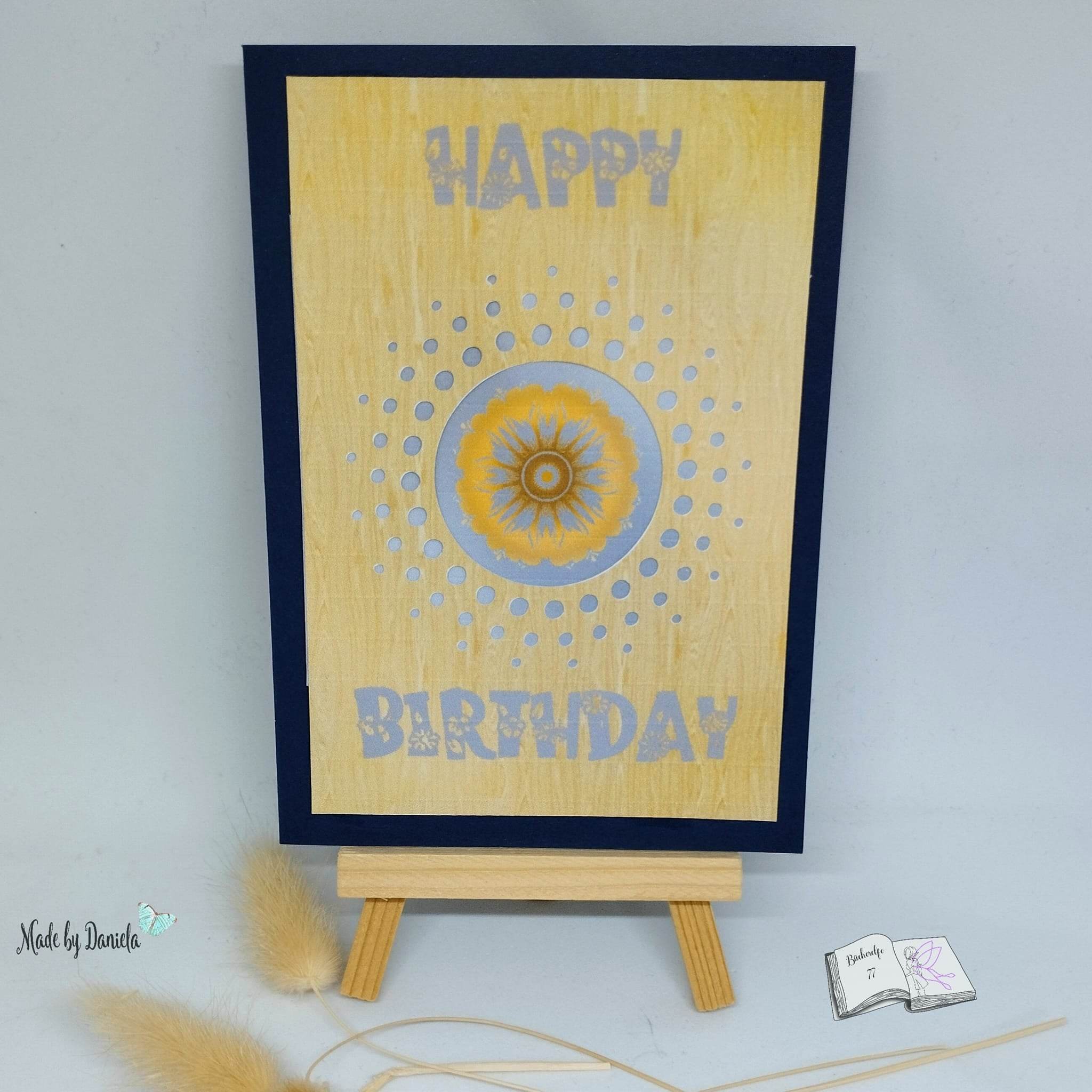 Plotterdatei Sonnenblumenmandala, Sublimation, Digistamp, Digipaper - Sewando