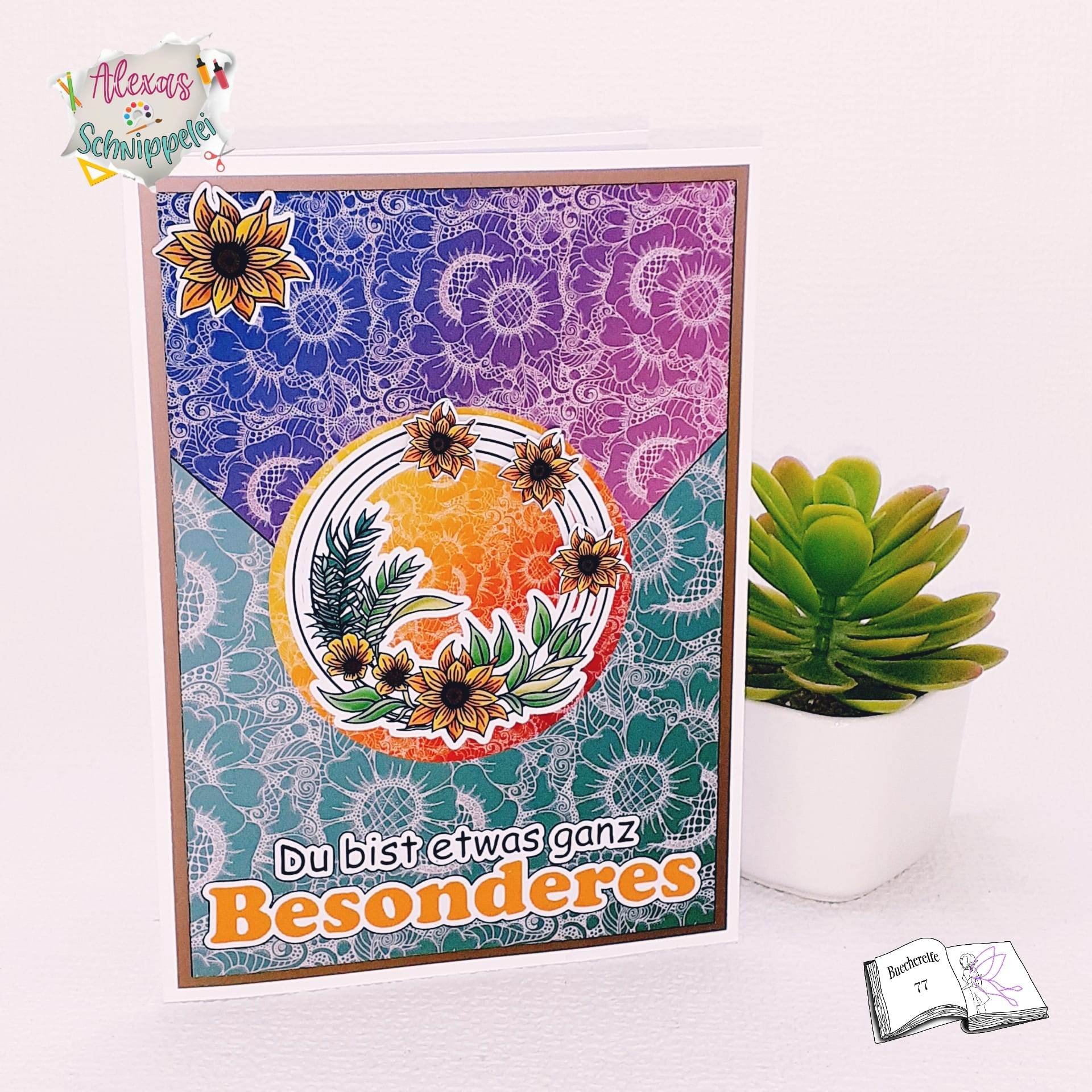 Digiset Blütenkreis, Digistamp, Digipaper, Plotterdatei, Sublimation, Druck - Sewando