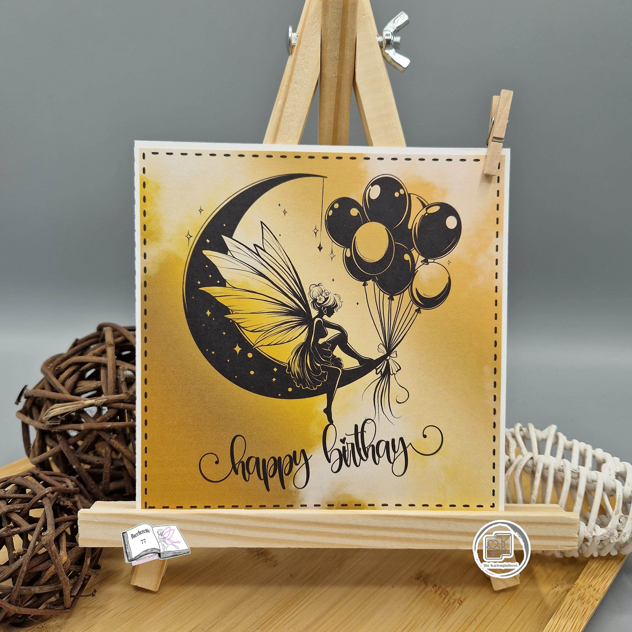 Digiset und Plott Fee Luna, Plotterdatei, Sublimation, Digistamp, Digipaper - Sewando