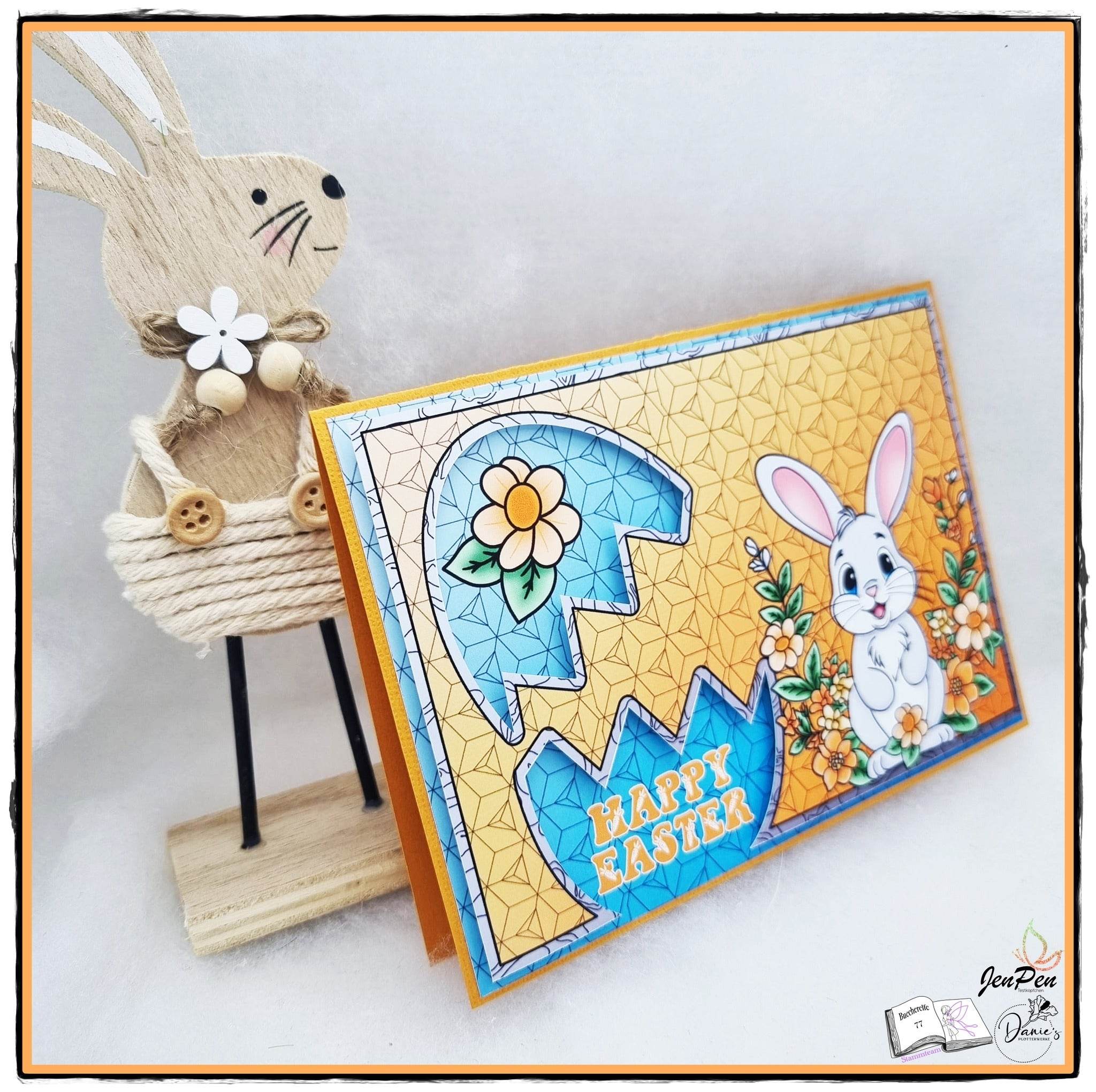 Digiset Frühlingshasi, Plotten, Sublimation, Drucken, Digistamp - Sewando
