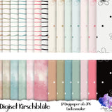 Digiset "Kirschblüte" Sakura,  japanische Eleganz in einem Set! Digipaper, Digistamp