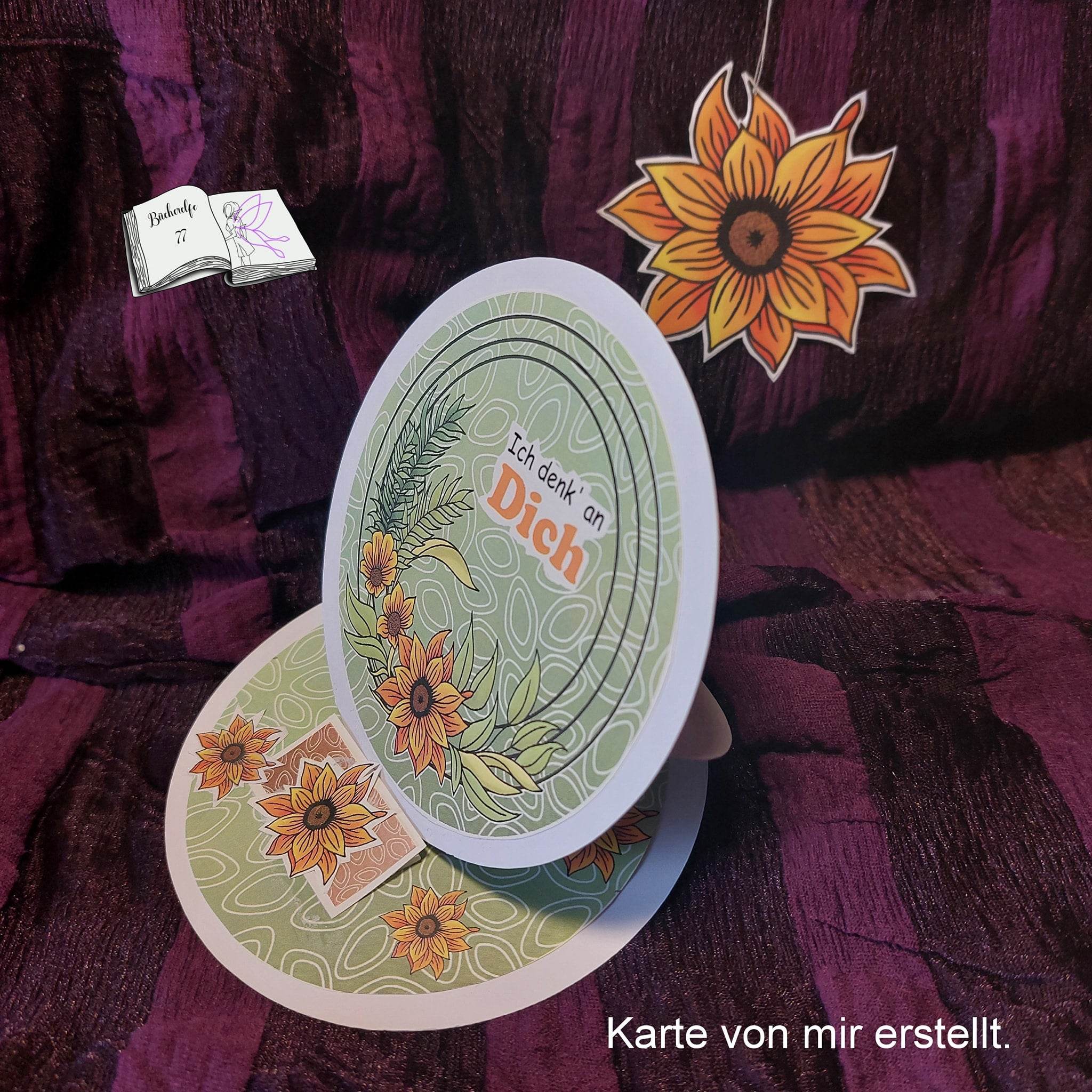 Digiset Blütenkreis, Digistamp, Digipaper, Plotterdatei, Sublimation, Druck - Sewando