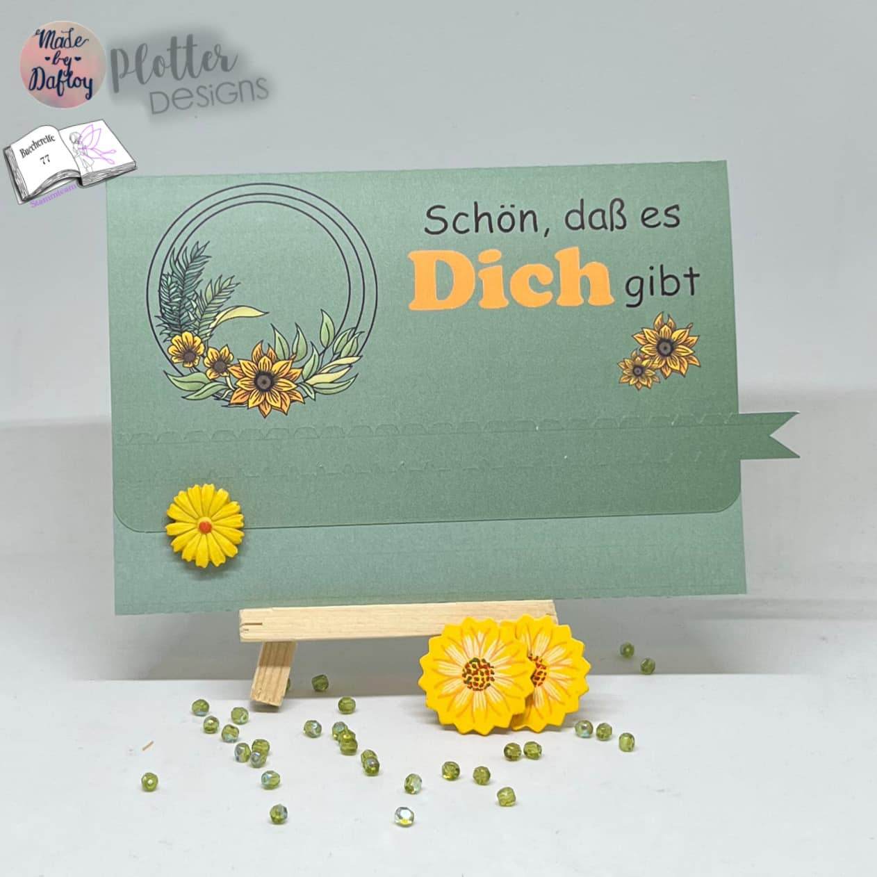 Digiset Blütenkreis, Digistamp, Digipaper, Plotterdatei, Sublimation, Druck - Sewando