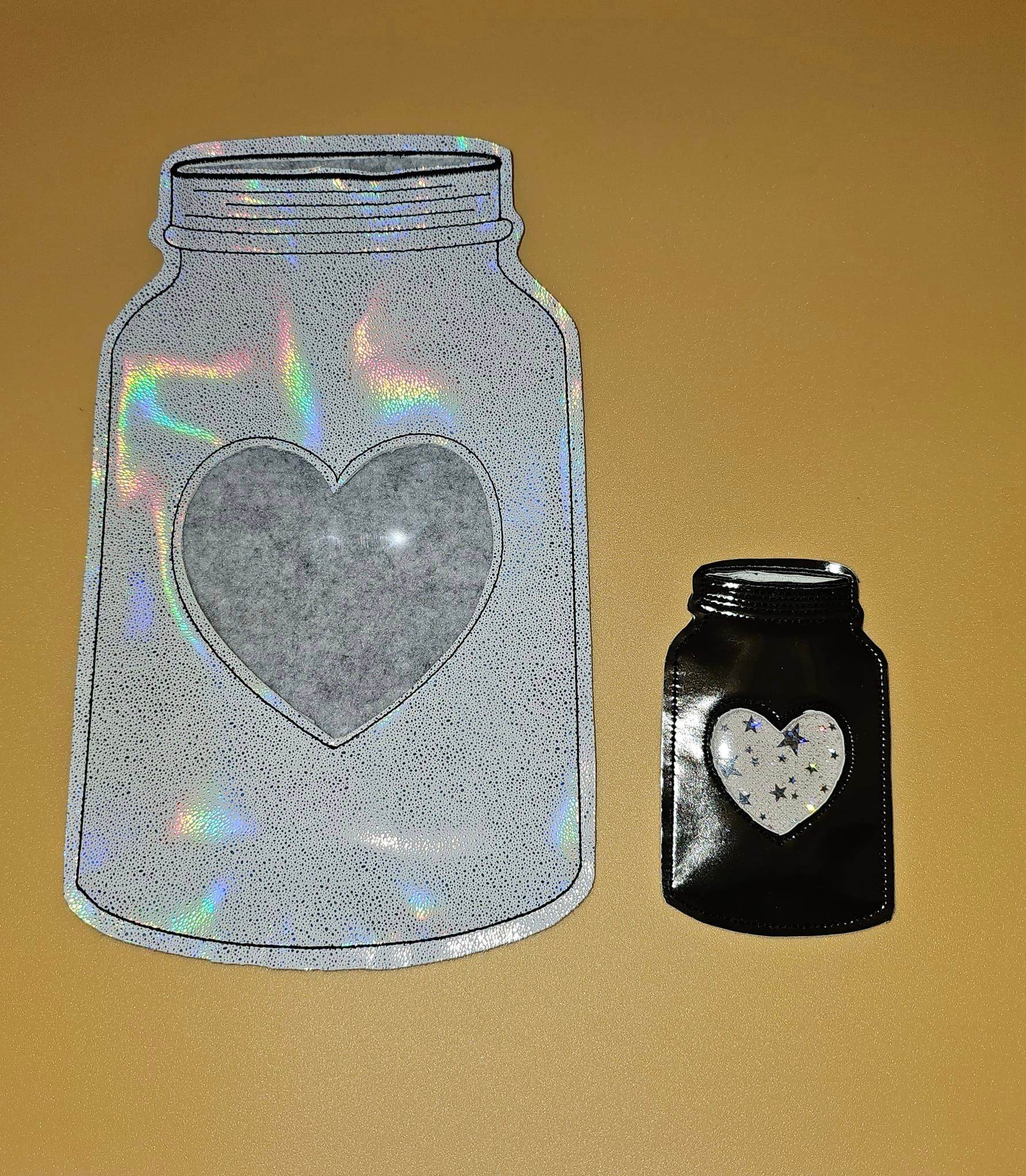 Stickdatei - Vase / Vorratsglas / Einmachglas mit Herz in 8 Größen - Sewando