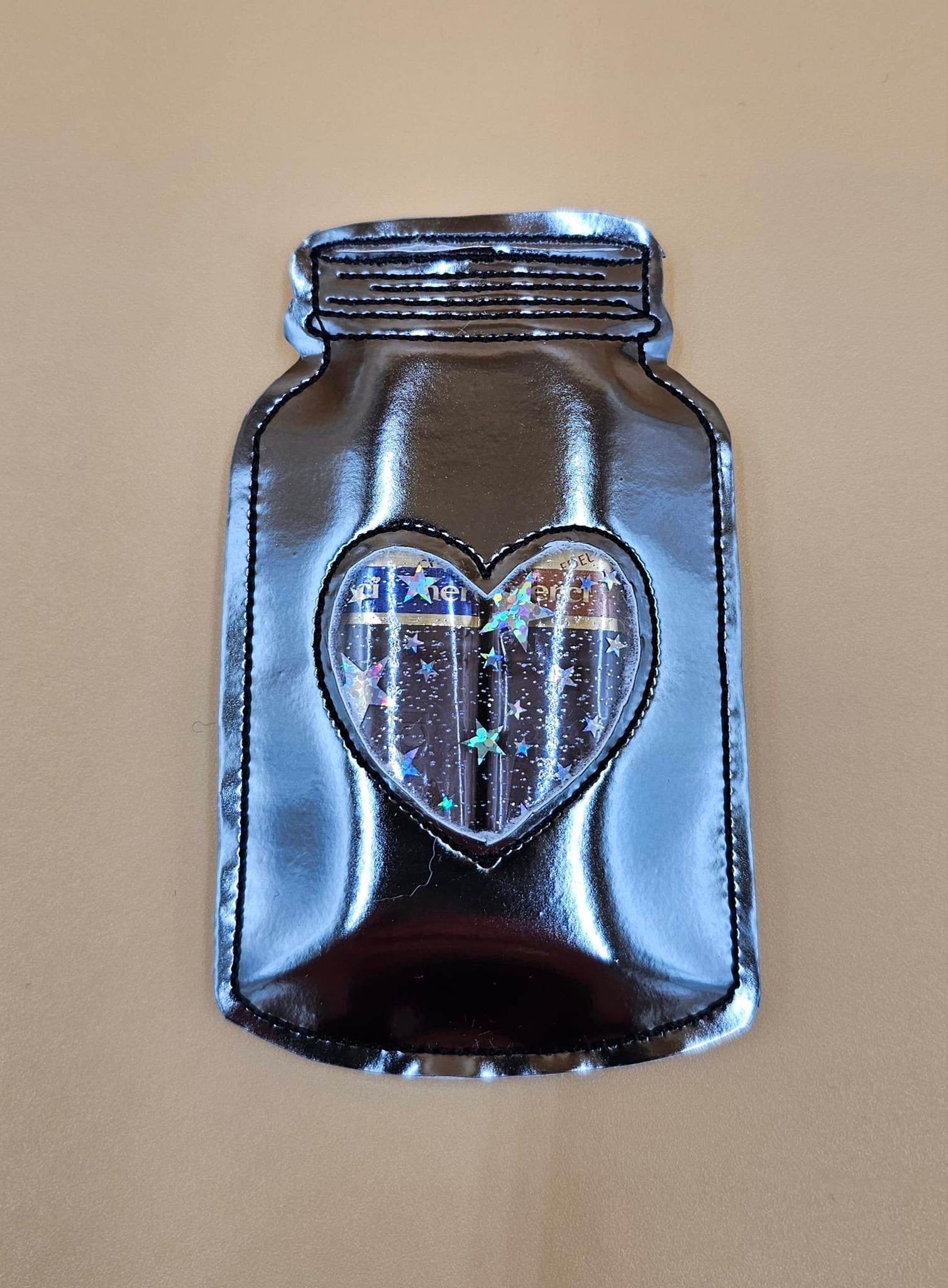 Stickdatei - Vase / Vorratsglas / Einmachglas mit Herz in 8 Größen - Sewando
