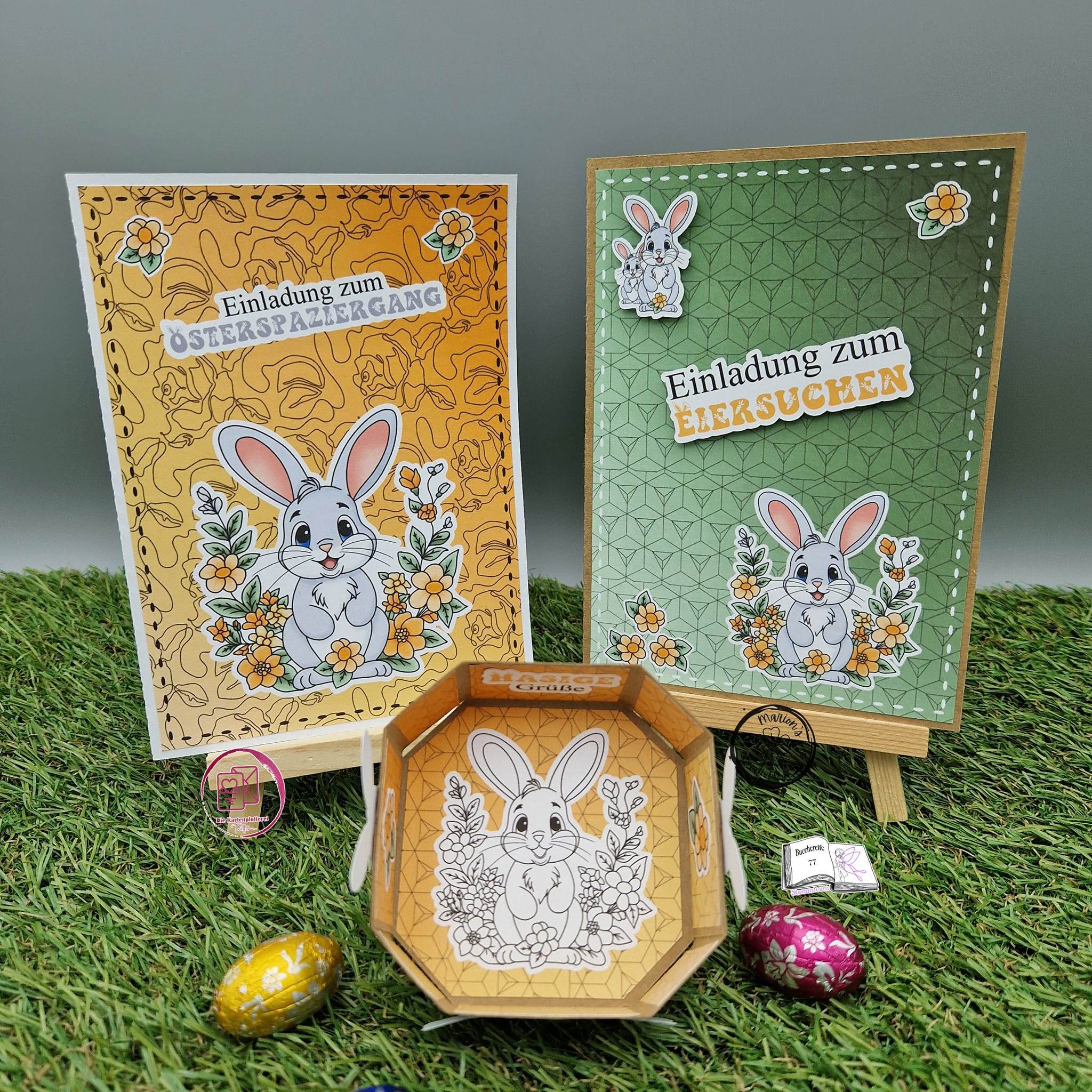 Digiset Frühlingshasi, Plotten, Sublimation, Drucken, Digistamp - Sewando