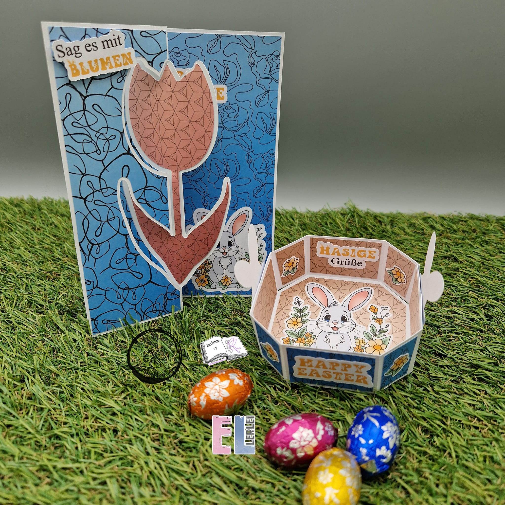 Digiset Frühlingshasi, Plotten, Sublimation, Drucken, Digistamp - Sewando